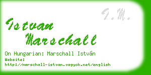 istvan marschall business card