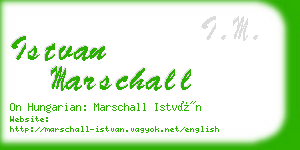 istvan marschall business card